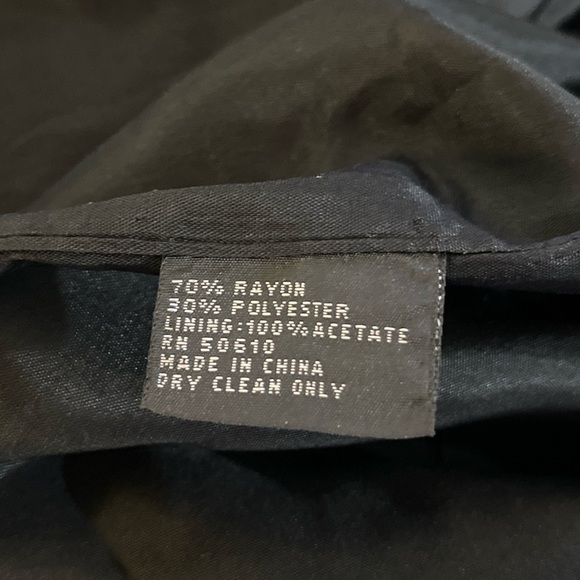 Vintage 90s Jacqueline Ferrar Coat Wrap Dress Black 14 - Picture 5 of 6